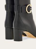 Ferragamo Gancini ornament mid heel ankle boot - Image 5